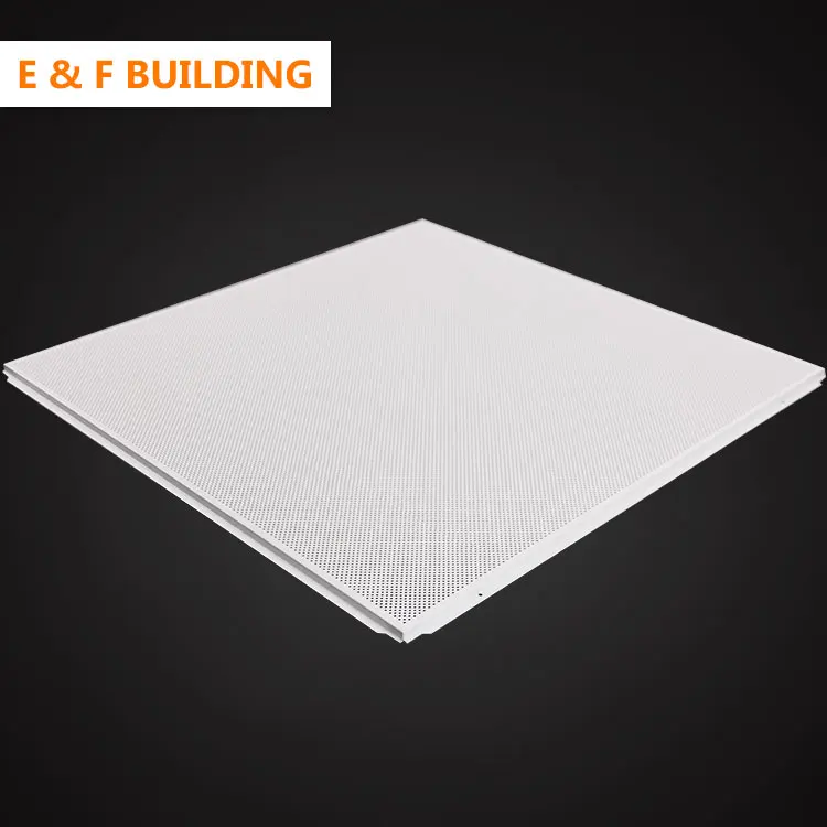 
Fashionable pop square ceiling design for decoration Lay in Aluminum decorative square 600x600 ceiling tiles 