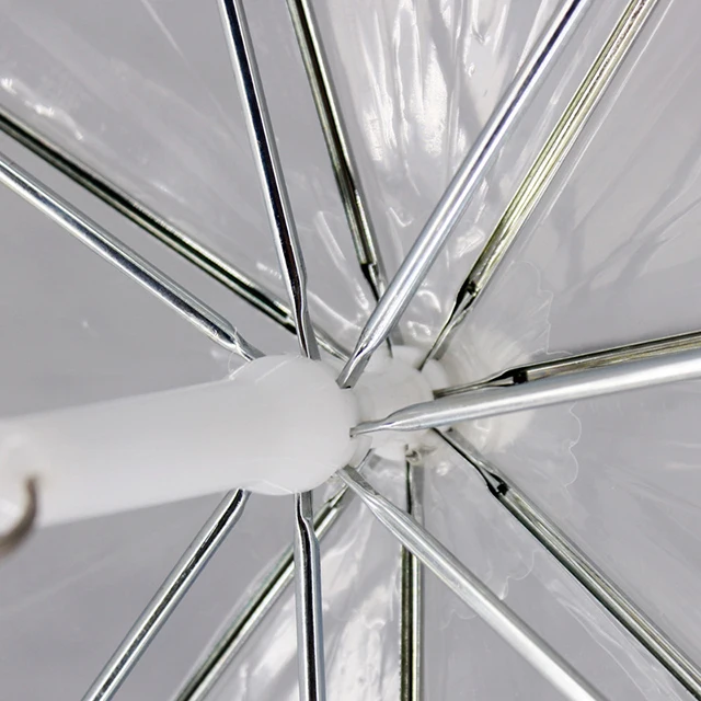 High Quality Waterproof Transparent Pet Dog Umbrella with Leash