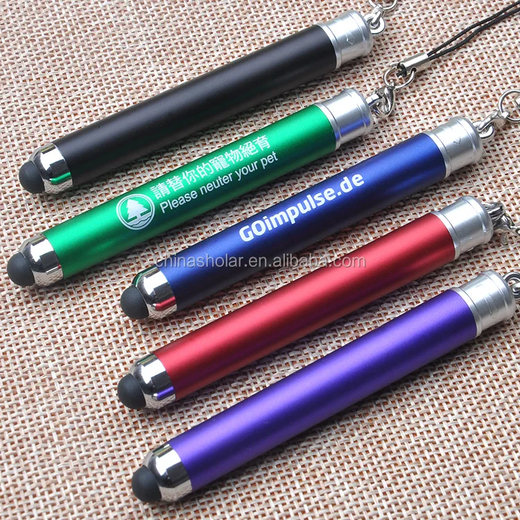 Top quality customized touch stylus pen with lanyard for Iphone and Ipad