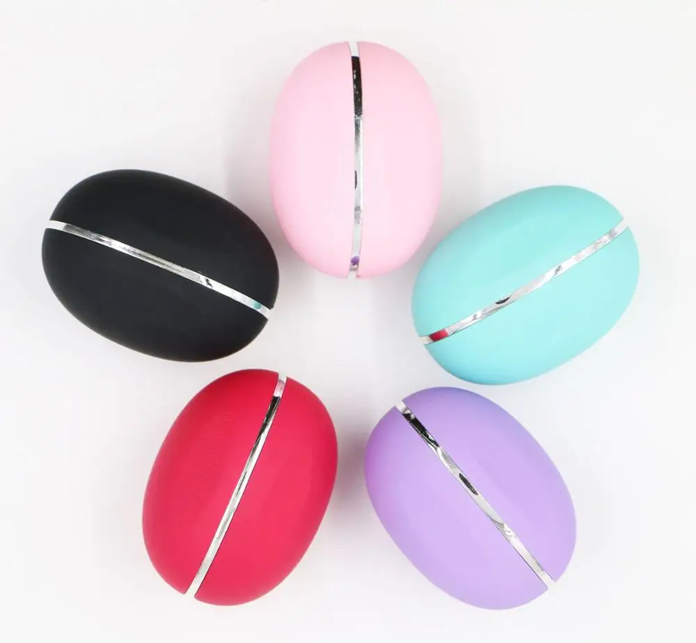 1pc 3D cheap egg shape Ellipse mini cute foundation powder cosmetic makeup brush