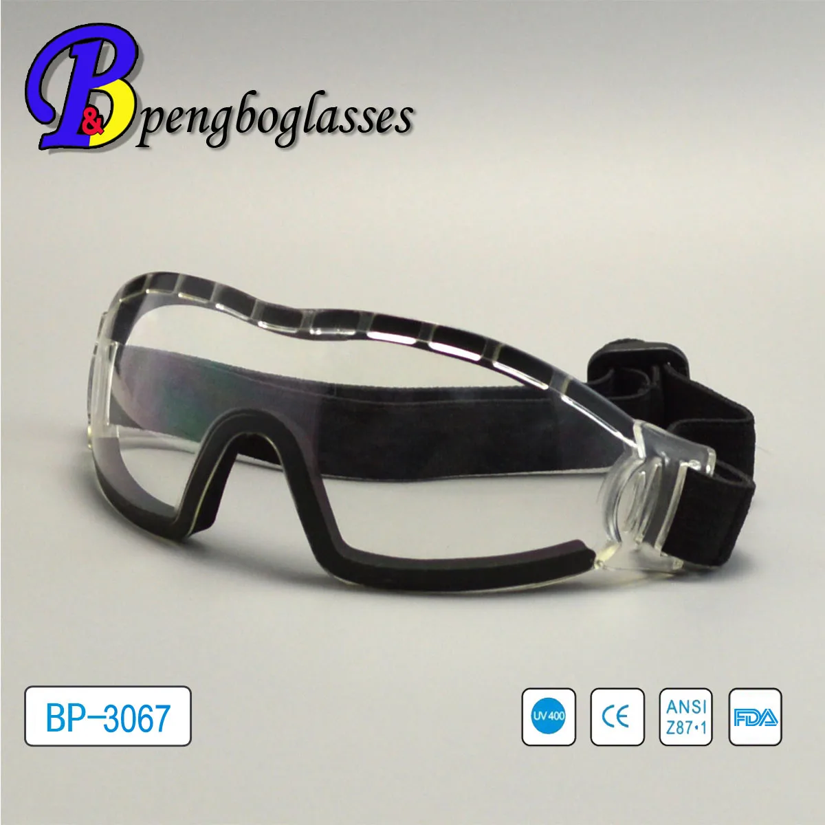 2014 black uv guarded protective skydiving glasses