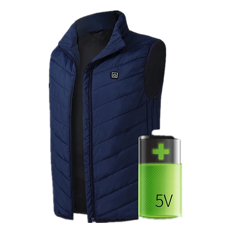 
5V 7.4V Usb Sleeveless Rechargeable Battery Electric Heated Jacket Vest 