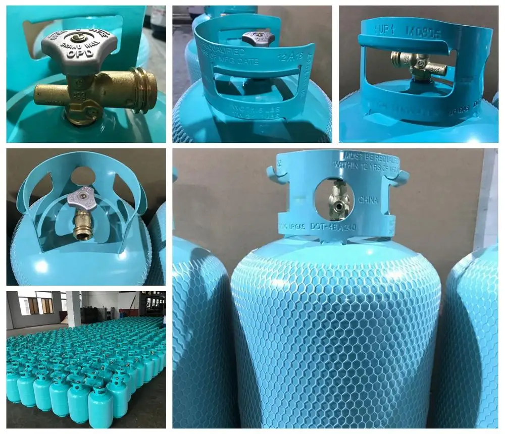 DOT Standard DOT4BA 30 Pound Empty LP Gas Cylinder Propane Gas Cylinder 30lbs LPG Steel with OPD Valve Low