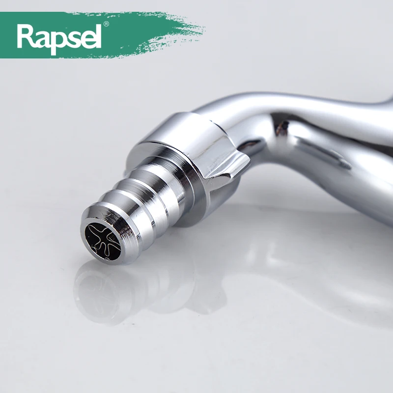 Chinese Manufacturer Rapsel Wall Mounted Washing Machine Tap Brass Chrome Bib cock