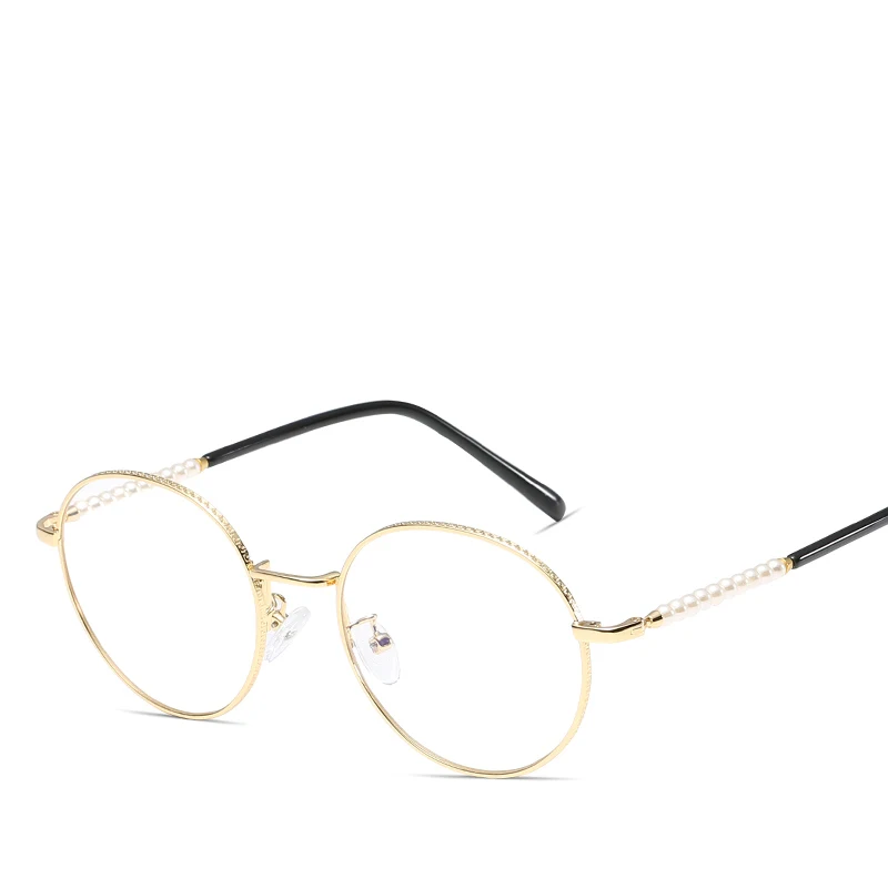 Ultralight Pearl Female Anti Blue Eyeglasses Frames For Women Men Vintage Optical Eyewear