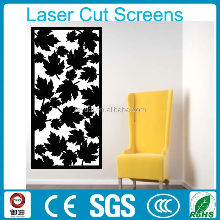 Customized chinese laser cut metal carved antique decorative screen manufacture