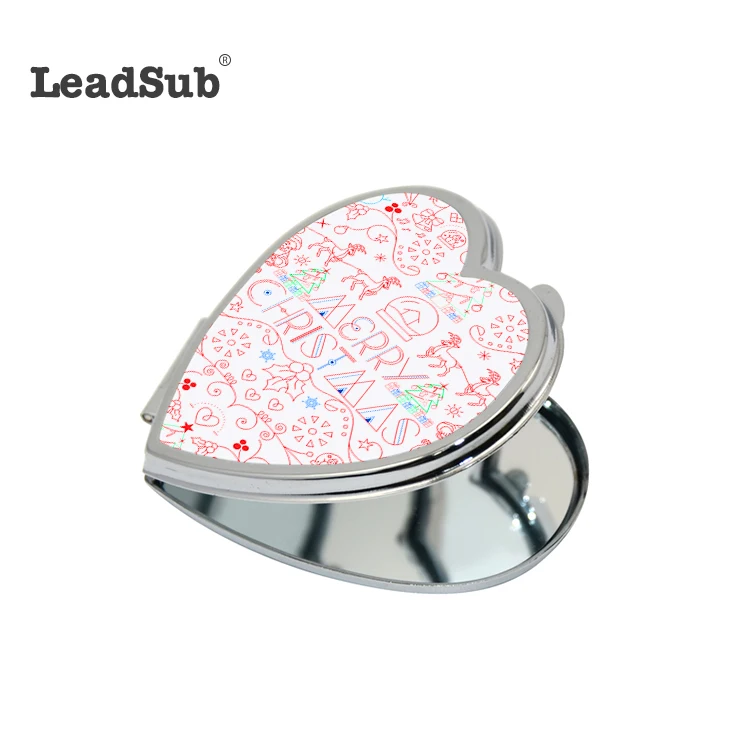 Diy Blank Sublimation Folding Photo Metal Compact Mirror