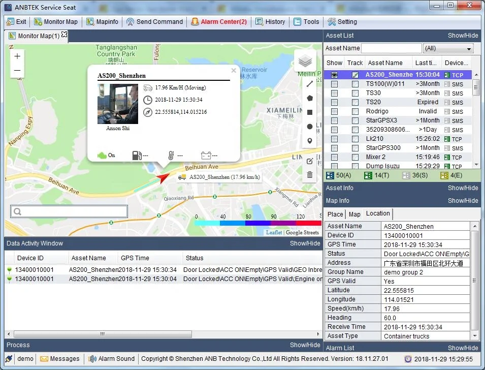Профессиональный gps-трекер gt06 с программным обеспечением онлайн-веб-платформой и приложениями android ios