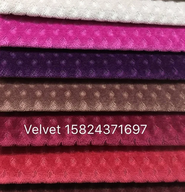 manufactory high quality velvet with beauful design for textile