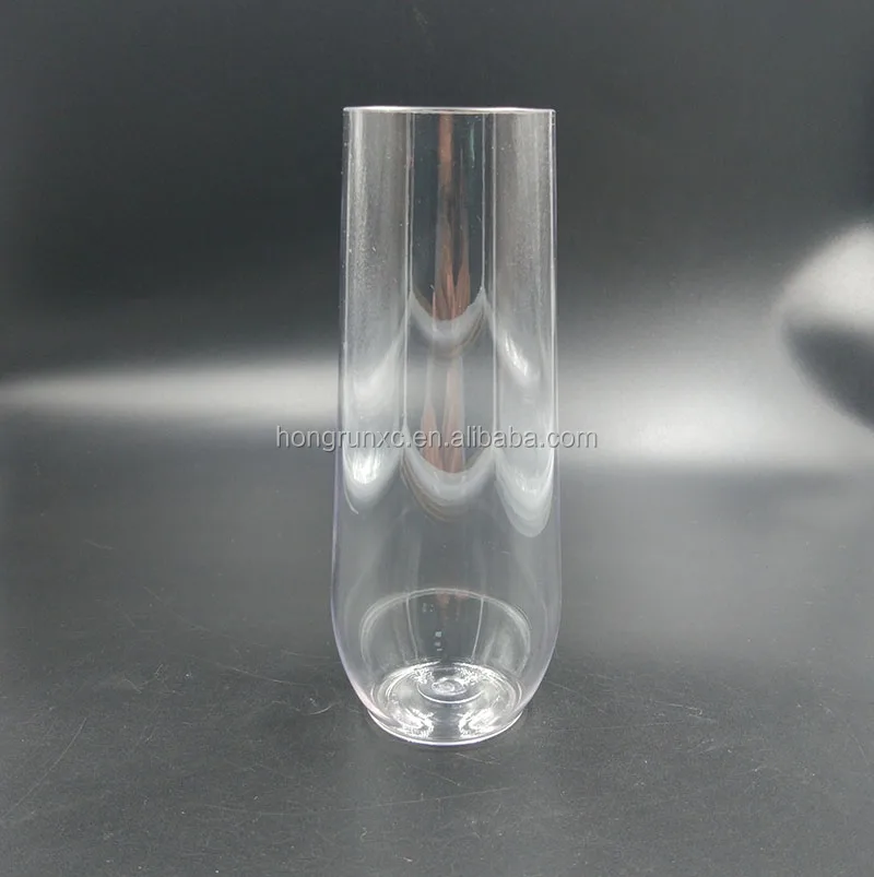 unbreakable disposable stemless plastic champagne glasses