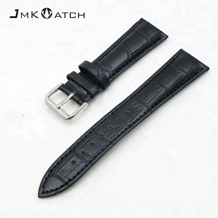 Quick releasa Style Waterproof crocodile watch straps 22 mm Black Genuine Leather Watch Strap