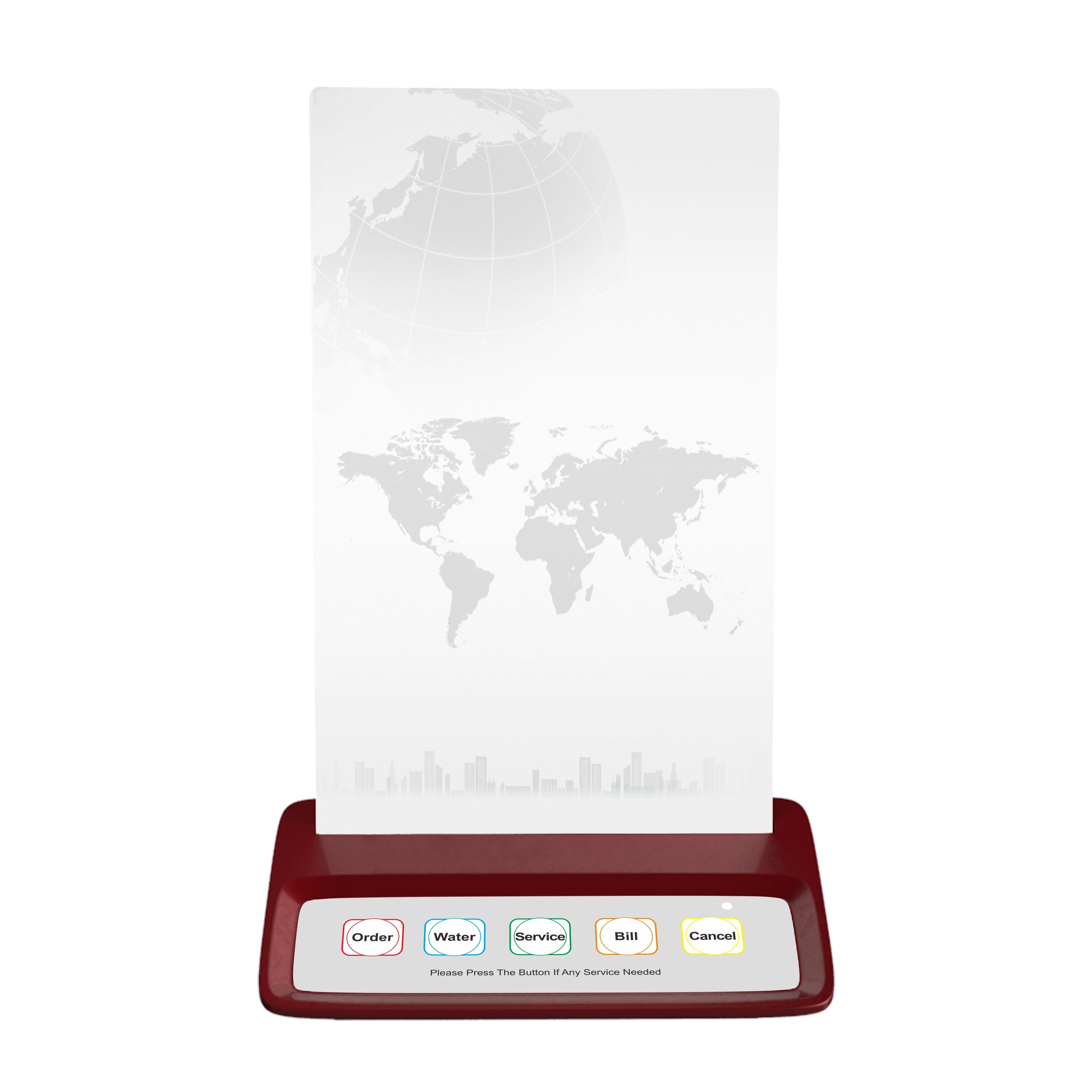 Беспроводные Рекламные кнопки для гостей, звоните в официантскую службу/купите/отмените другую этикетку на заказ