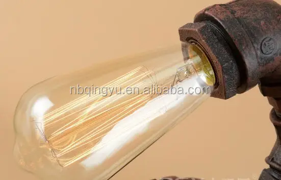 
Nova Retro style creative robot lamp antique water pipe table lamp 