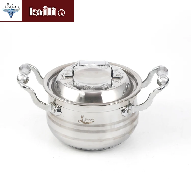 Factory Customized Eco-Friendly stainless steel pot cookware set stainless steel cookware set