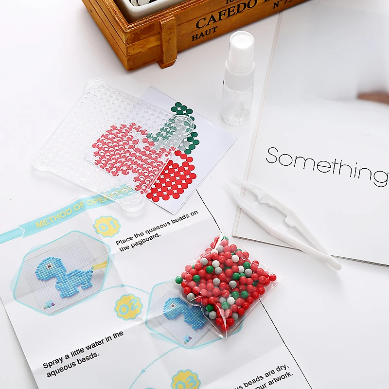 Custom High Quality 5mm Round Shape Water Spray Beads DIY Red Cherry Water Fuse Beads Toys Sticky Beads for Children