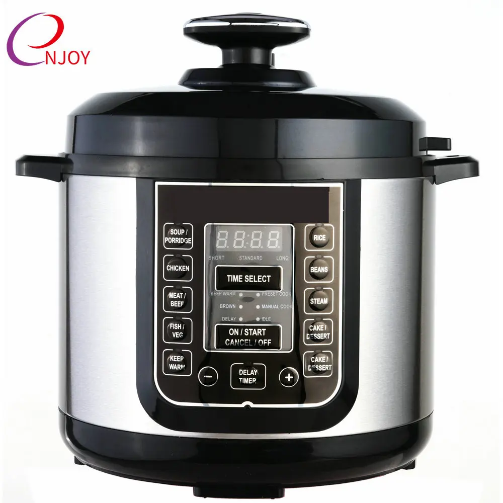 
Red color stainless steel housing pressure rice cooker ASH-04C 