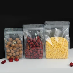 Clear Zipper Flat Bottom Pouch Bag, Coffee/Tea/Spices Packaging Bag, Snack Bag