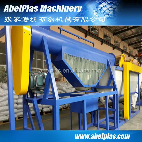 PLC Intelligent Control Bucket Basket Crate Shredder System /plastic washing line/plastic washing machinery