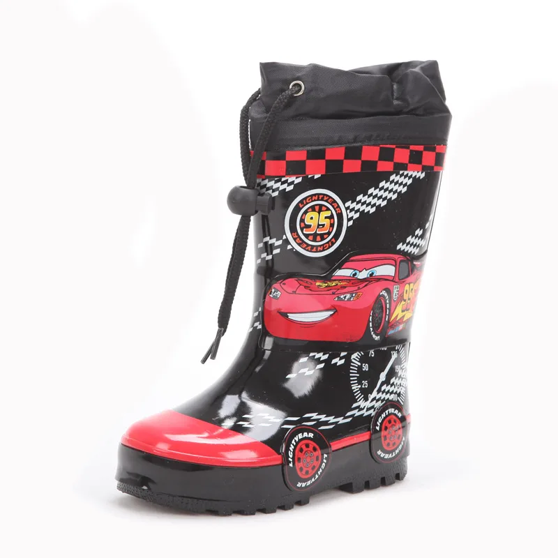 Factory sale-Cheap fashion print kids rubber shoes with collar