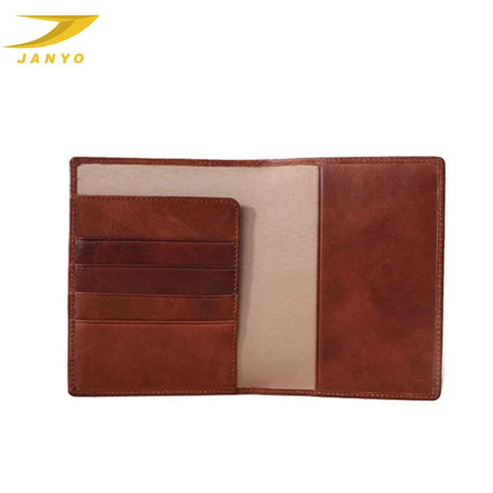 Popular High-grade Travel Genuine Leather Passport Wallet