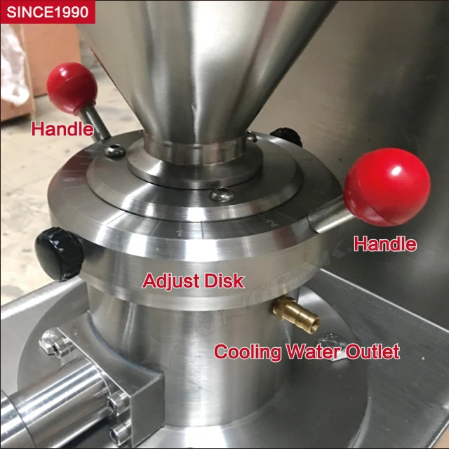
JMS60 Emulsifying Colloid Mill Tomato Tahini Sesame Paste And Peanut Butter Making Machine Fruit Grinder 