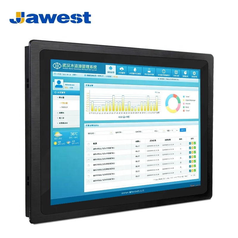 Kiosk Touchscreens IP65 Surface Industrial Touch Screen Monitor 10 inch for Restaurant Self-serve Kiosks