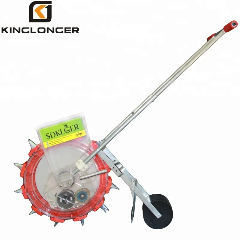 KLG-12 popular man power hand push manual soybean seeder planter