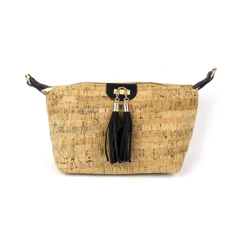 Manufacturers of cork products Bamboo grain cork fabric to make bags and shoes