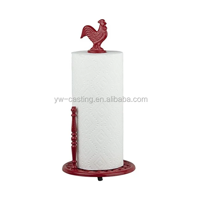 Заводская дешевая цена, винтажный чугунный декоративный держатель для бумажных полотенец