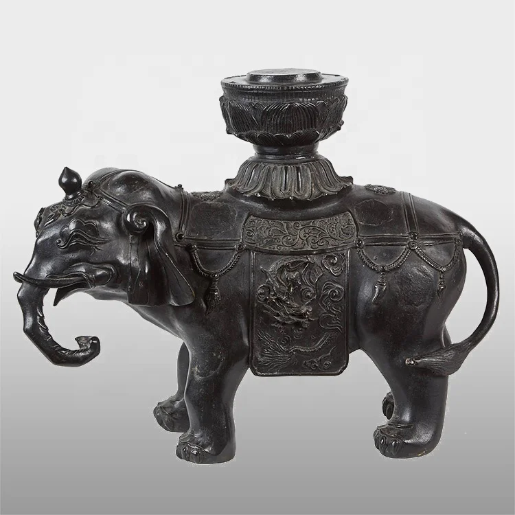 Hot sale life size garden brass outdoor elephant statue