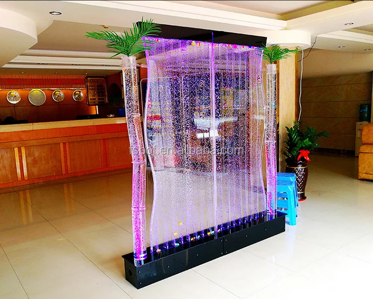 Custom Made Floor Standing Air Curtain Bubble Wall Aquarium High Quality Air Curtain Bubble Wall Aquarium