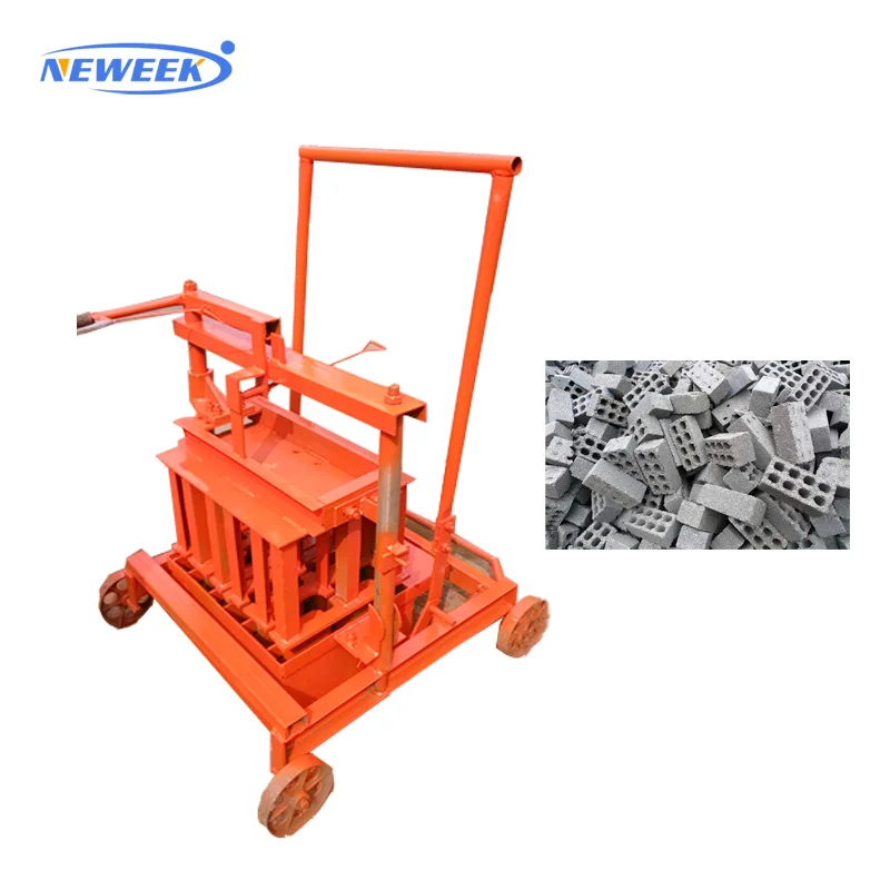 NEWEEK interlocking manual concrete cement brick block making machine