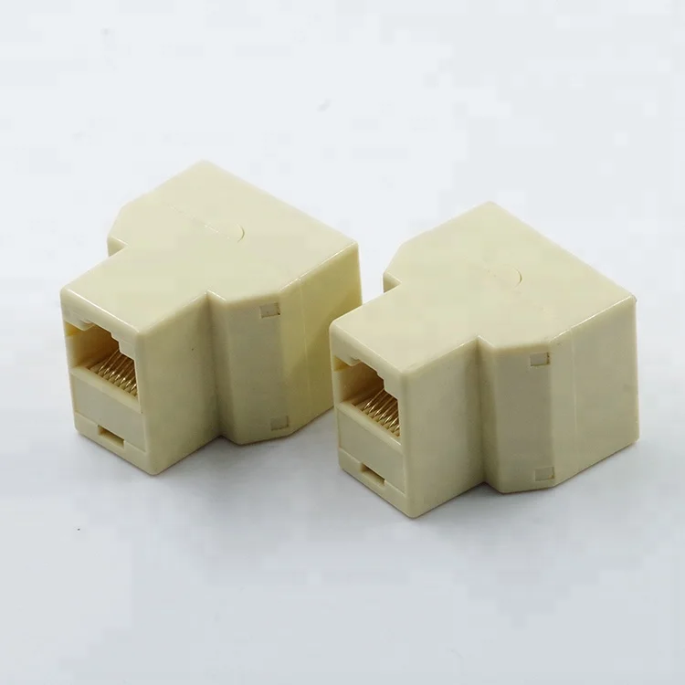  8P8C 1 гнездо на 2 гнезда адаптер телефонная коробка rj 45