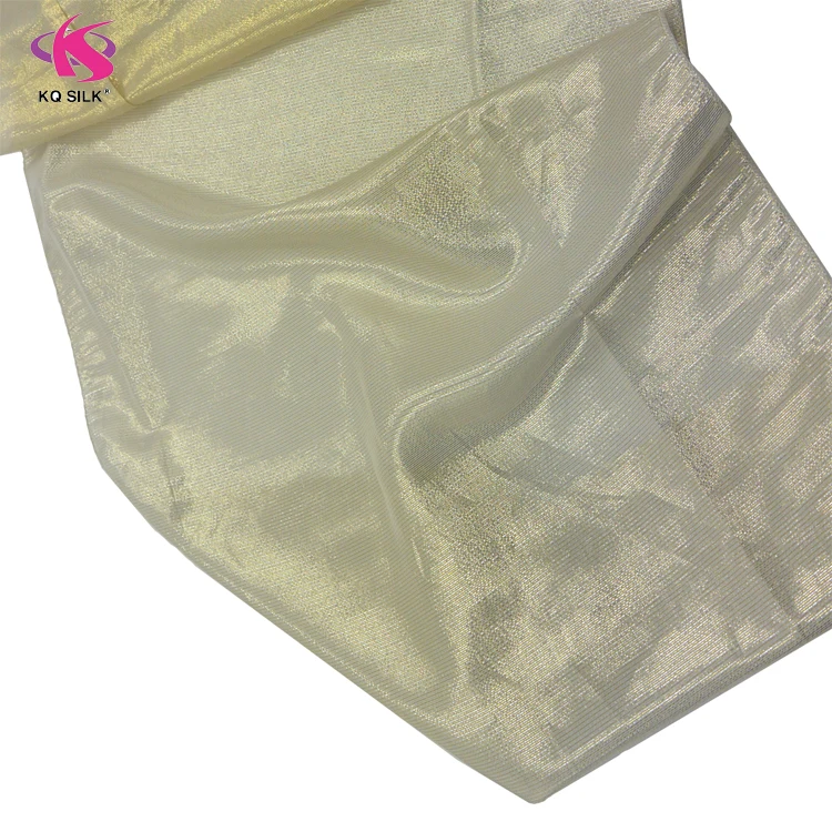 Однотонная окрашенная шелковая шифоновая ткань металлический шифон из Жоржетта шелк для модных