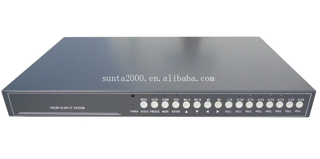 
Cheap Rack-Mounted VGA Real-time 16CH Video Splitter Color quad multiplexer 