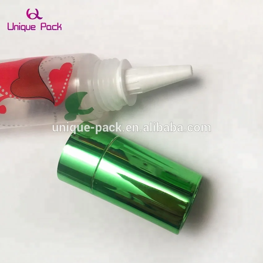 chili sauce paste Empty plastic food grade packaging transparent squeeze tube