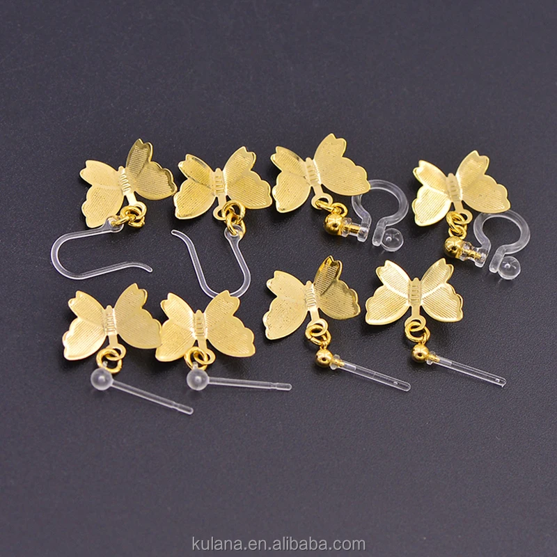 Japanese big dangle butterfly earrings resin earring BU5091