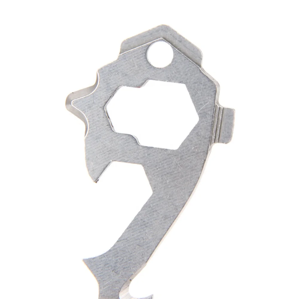 20 In 1 Outdoor Survival Keychain Tool EDC Gear Multi Tools Pocket Camping Wrench Opener Portable Tools Screwdriver Key Hanging