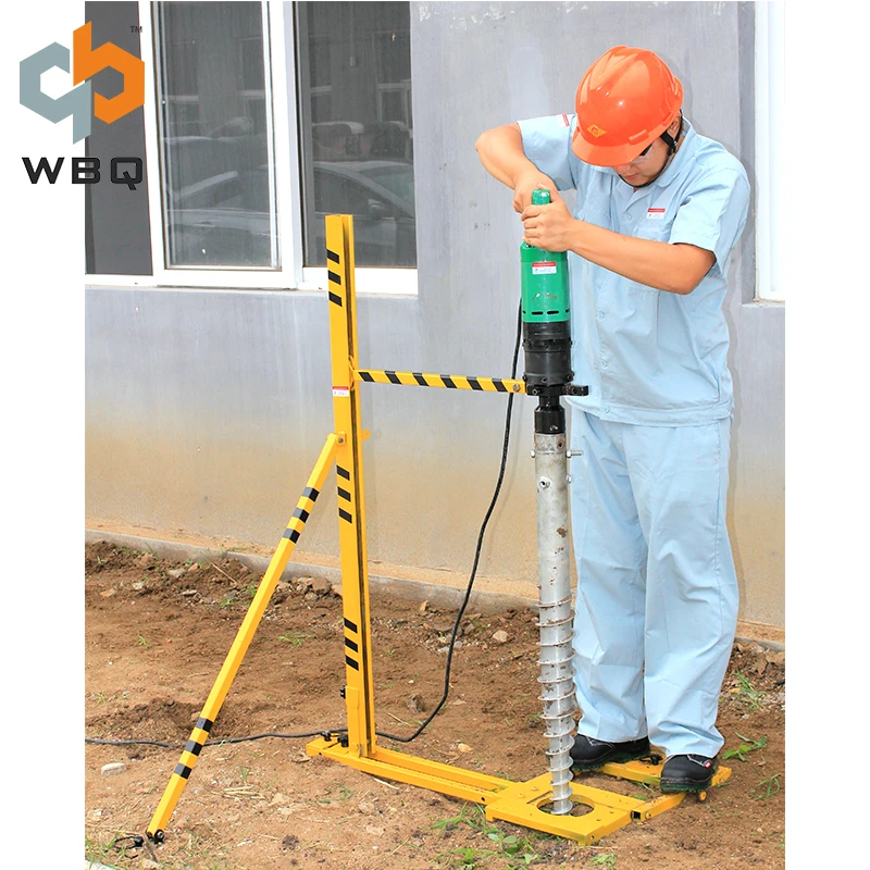 Ground Screw Electric Drill Machine for Fence Foundation WBQ HD-03