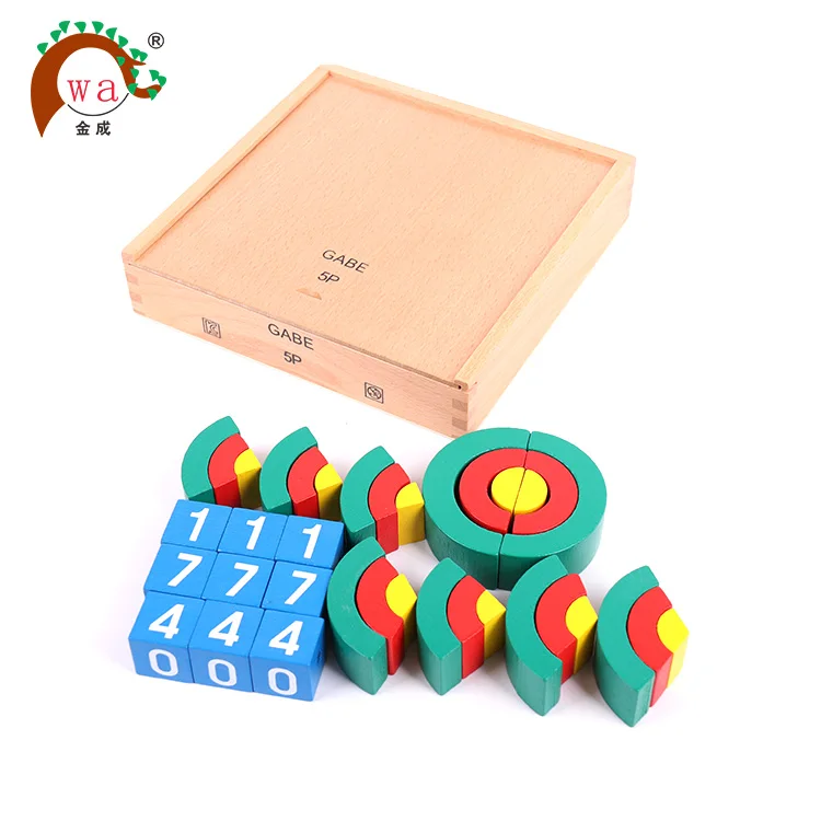 
Wooden Froebel Kindergarten Gift Gabe 5p Figures And Curvilinear Gifts 