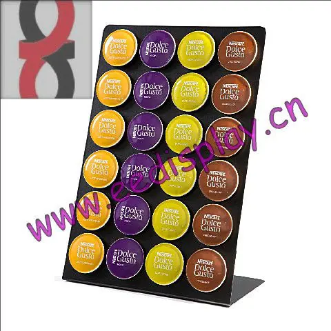 Metal black dolce gusto coffee capsule 24 pods holder for sale