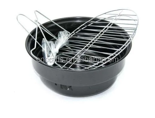 
Mini Charcoal BBQ Grill Outdoor 2-in-1 BBQ Grill / Cooler Combo 