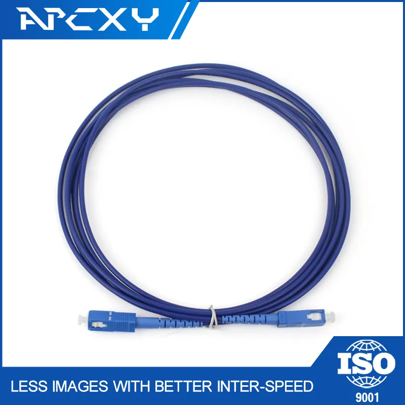SC-SC 9/125um single mode armored telecom fiber optic patch cords fiber jumper