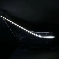 Eyelashes Red Blue White/Yellow LED Integrated Turn/DRL auto Lighting Strip  for 12v car led strip tape kits