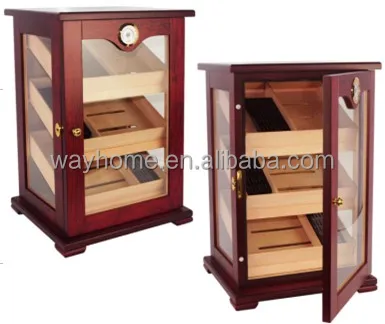 150 CT Wooden Cigar Cabinet Black Bubinga