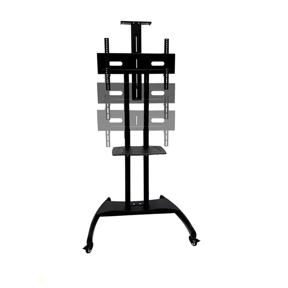 Portable Metal Iron Wheels Movable TV Mount stand / mobile tv trolley cart / LCD tv stand cart