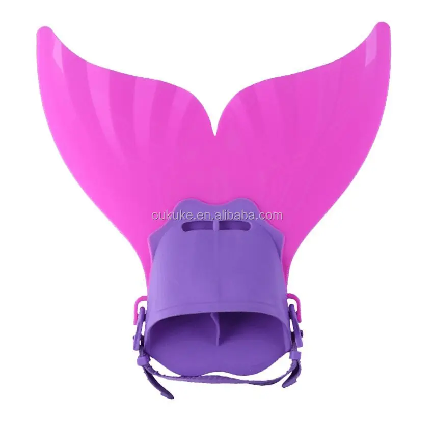 2018 pink green adjustable China cheap quality swim fins mermaid tail monofin