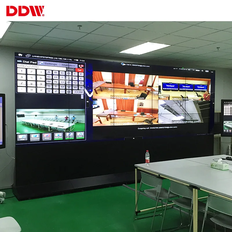 
49 inch 3.5mm lcd video wall panel 1920x1080 brightsign video wall for financial center 