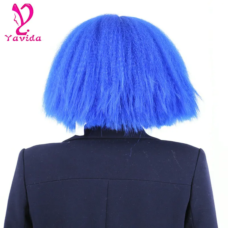 Оптовая продажа, дешевые красные флуоресцентные волосы, синтетические Карнавальные парики, парики для косплея, парик на Хэллоуин