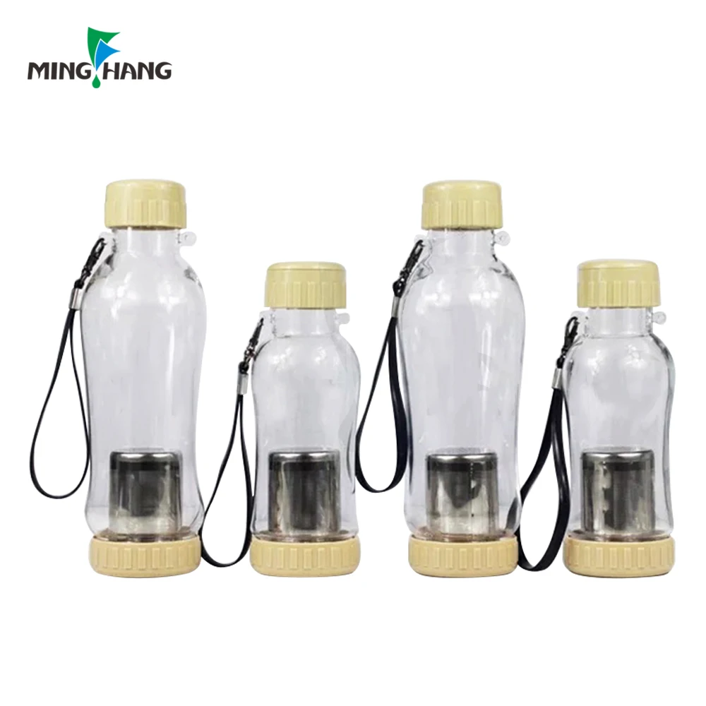 wholesale best protein filter personalized water flask high borosilicate glass drinking shaker bottle